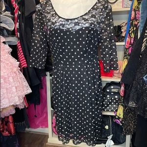 Polka Dot Lace Betsey Johnson Dress